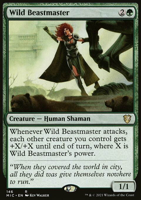 Wild Beastmaster [Innistrad: Midnight Hunt Commander]