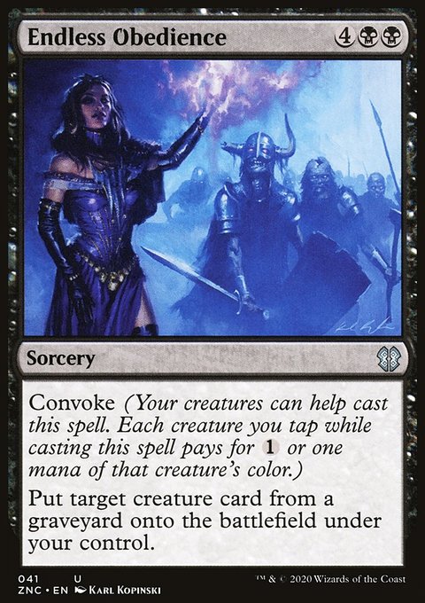 Endless Obedience [Zendikar Rising Commander]