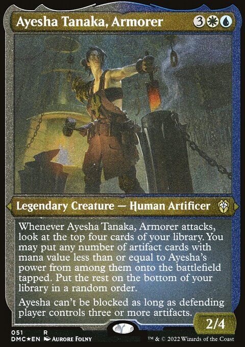 Ayesha Tanaka, Armorer (Foil Etched) [Dominaria United Commander]