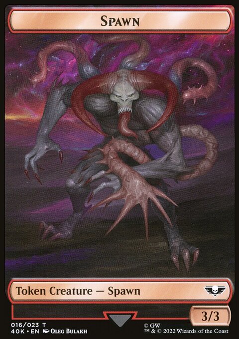 Spawn // Plaguebearer of Nurgle Double-Sided Token [Warhammer 40,000 Tokens]