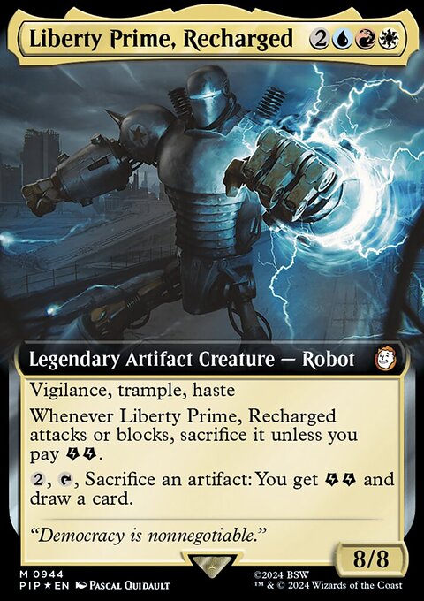 Liberty Prime, Recharged (Extended Art) (Surge Foil) [Fallout]