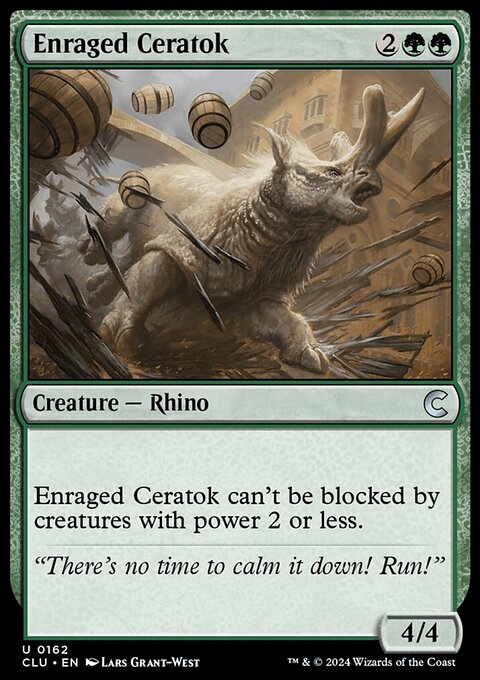Enraged Ceratok [Ravnica: Clue Edition]