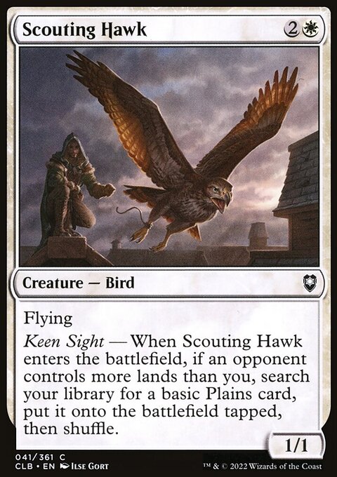 Scouting Hawk [Commander Legends: Battle for Baldur's Gate]