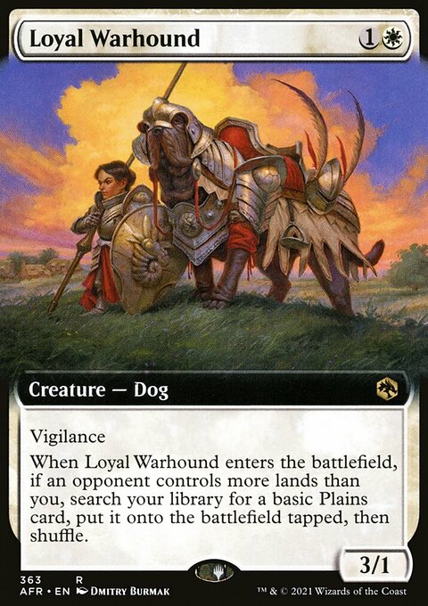 Loyal Warhound (Extended Art) [Dungeons & Dragons: Adventures in the Forgotten Realms]