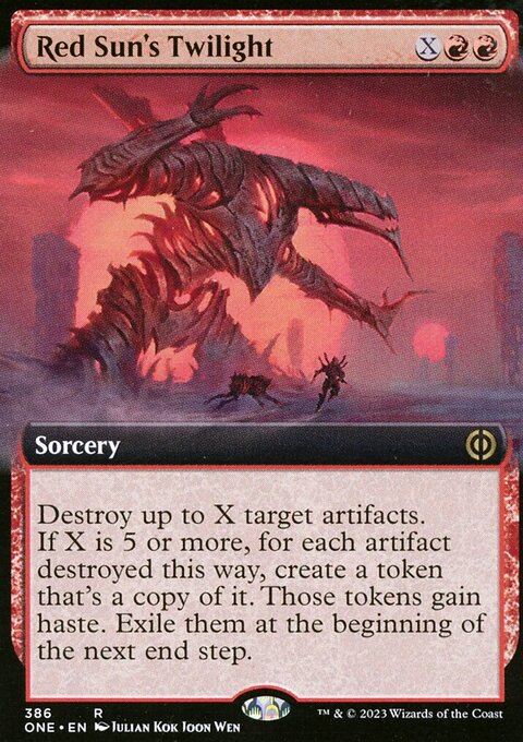 Red Sun's Twilight (Extended Art) [Phyrexia: All Will Be One]