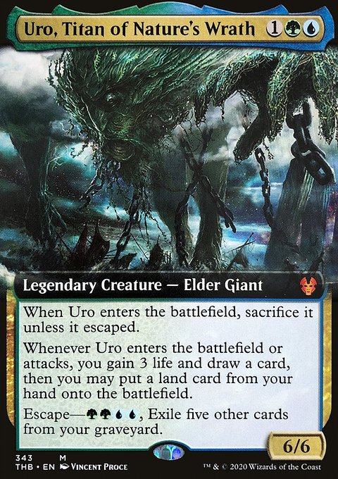 Uro, Titan of Nature's Wrath (Extended Art) [Theros Beyond Death]
