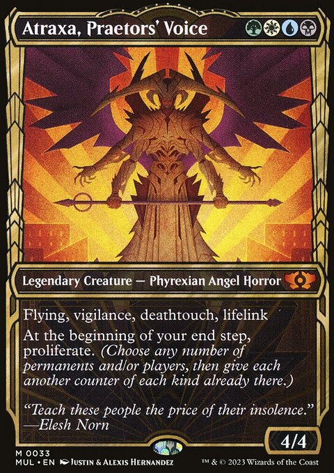 Atraxa, Praetors' Voice (Halo Foil) [Multiverse Legends]