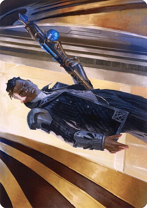 Backup Agent Art Card (Gold-Stamped Signature) [Streets of New Capenna Art Series]