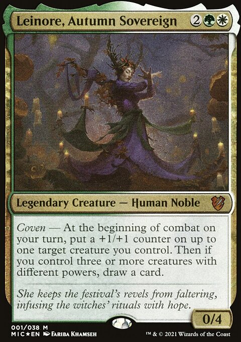 Leinore, Autumn Sovereign (Display Commander) [Innistrad: Midnight Hunt Commander]