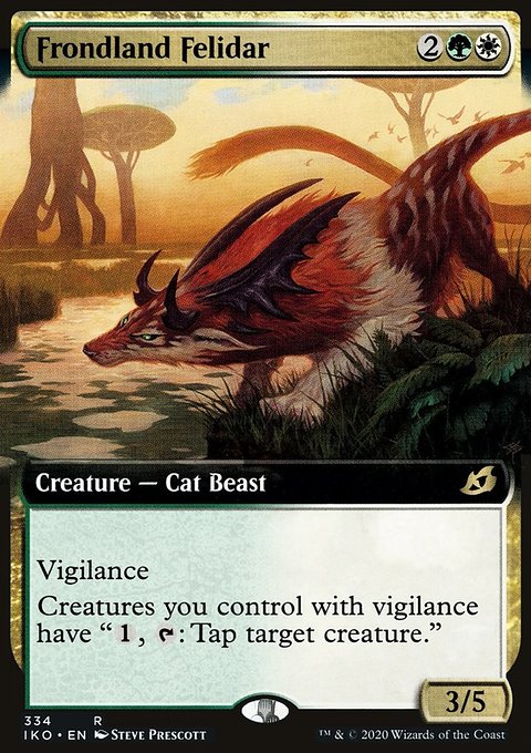 Frondland Felidar (Extended Art) [Ikoria: Lair of Behemoths]