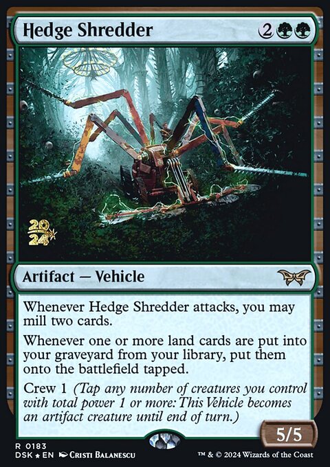 Hedge Shredder [Duskmourn: House of Horror Prerelease Promos]