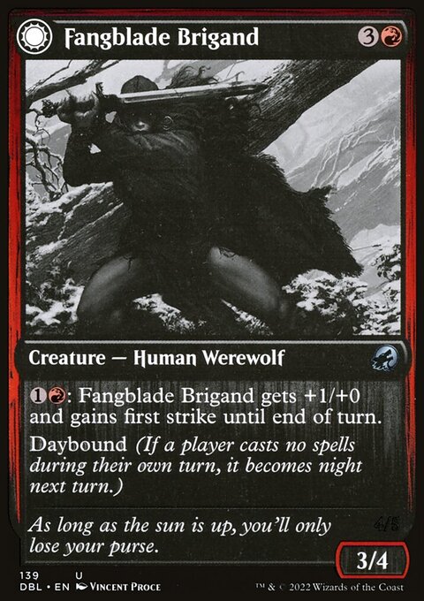 Fangblade Brigand // Fangblade Eviscerator [Innistrad: Double Feature]