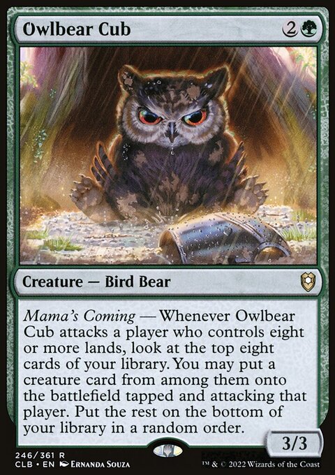Owlbear Cub [Commander Legends: Battle for Baldur's Gate]