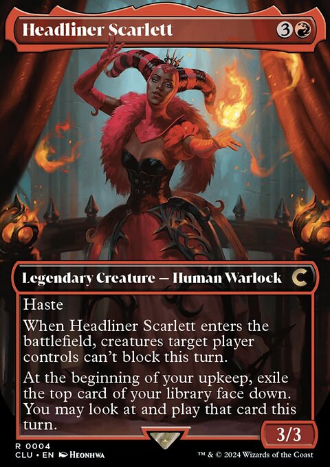 Headliner Scarlett (Borderless) [Ravnica: Clue Edition]