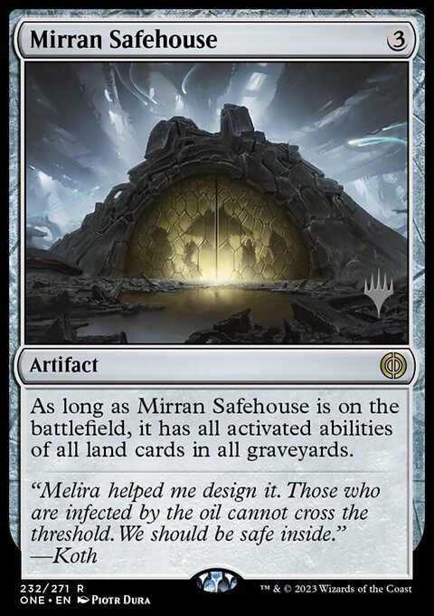 Mirran Safehouse [Phyrexia: All Will Be One Prerelease Promos]