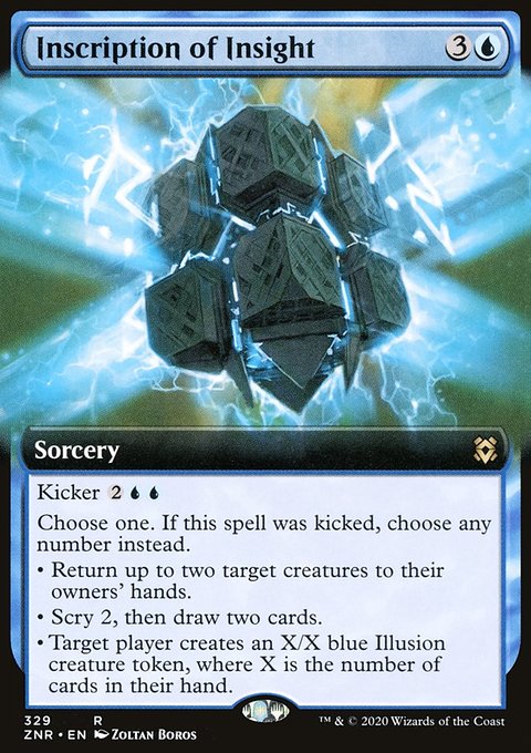 Inscription of Insight (Extended Art) [Zendikar Rising]