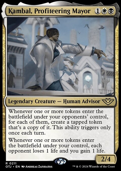 Kambal, Profiteering Mayor (Promo Pack) [Outlaws of Thunder Junction Promos]