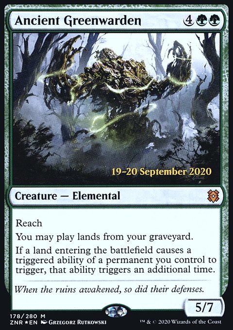 Ancient Greenwarden [Zendikar Rising Prerelease Promos]