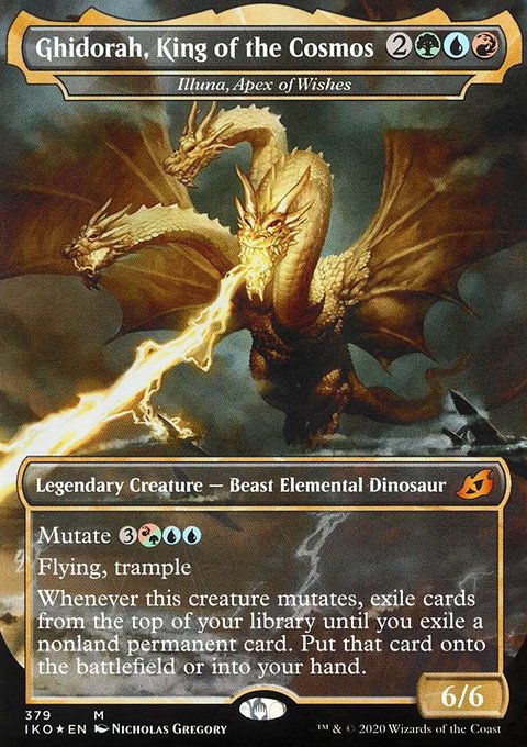 Illuna, Apex of Wishes - Ghidorah, King of the Cosmos (Godzilla Series) [Ikoria: Lair of Behemoths]