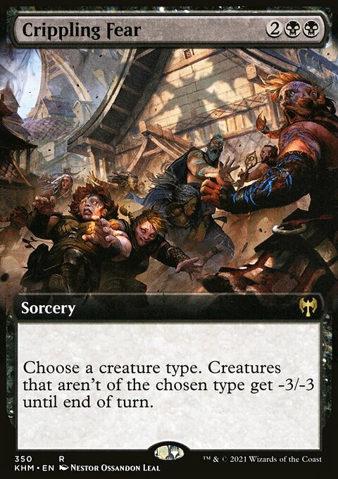 Crippling Fear (Extended Art) [Kaldheim]