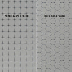 Big Pockets Silicone Hex Grid Battlemat - (Grey Map)