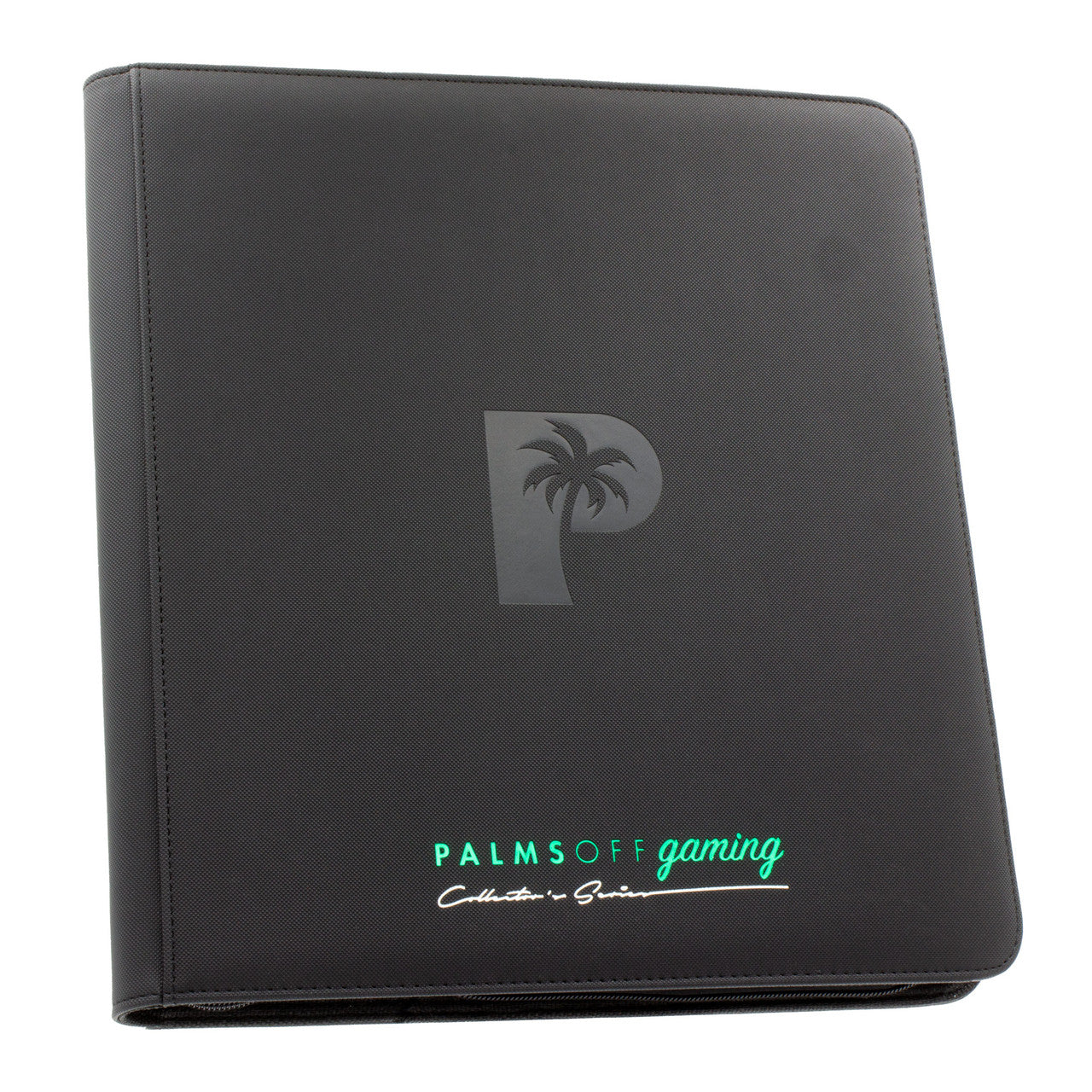 Collector's Series 12 Pocket Zip Trading Card Binder - BLACK - Palms Off Gaming