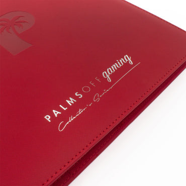 Collector's Series 12 Pocket Zip Trading Card Binder - RED - Palms Off Gaming