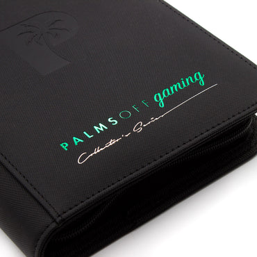 Collector's Series 4 Pocket Zip Trading Card Binder - BLACK - Palms Off Gaming