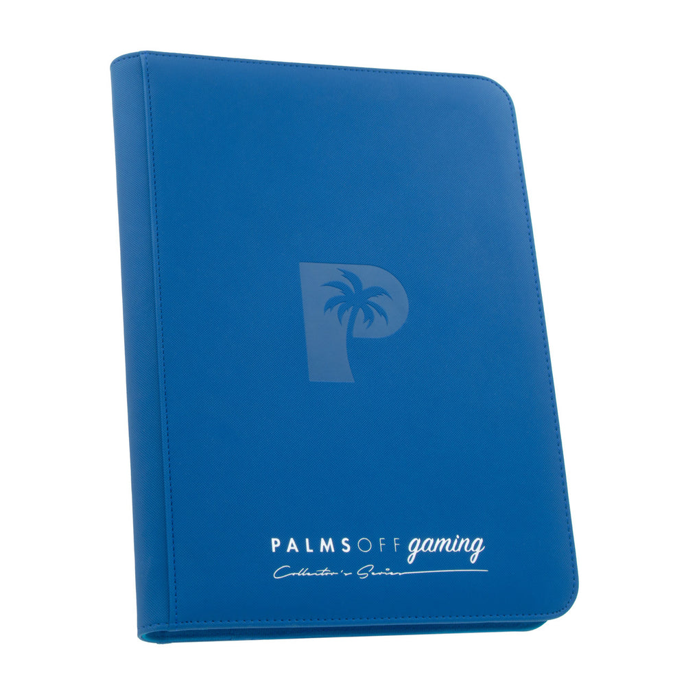 Collector's Series Top Loader Zip Binder - BLUE - Palms Off Gaming