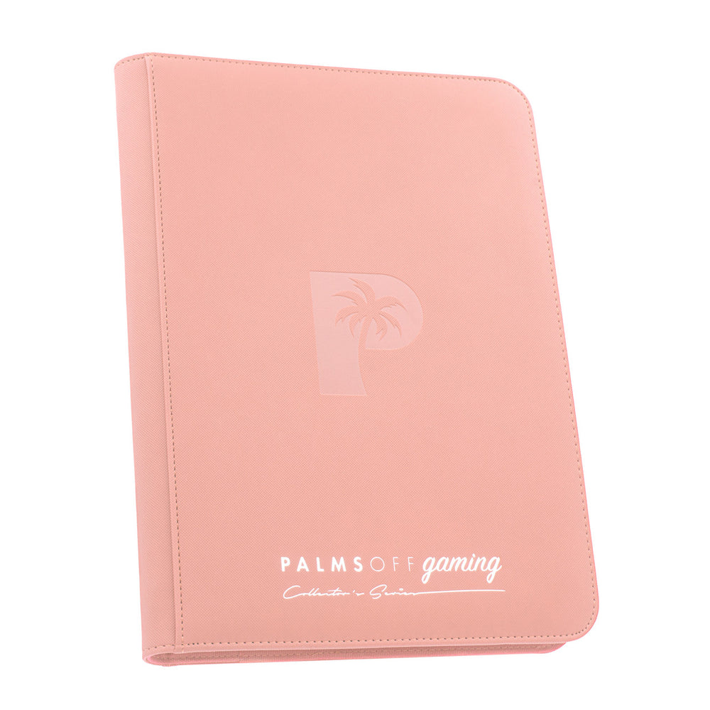 Collector's Series 9 Pocket Zip Trading Card Binder - PINK - Palms Off Gaming