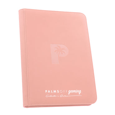 Collector's Series 9 Pocket Zip Trading Card Binder - PINK - Palms Off Gaming