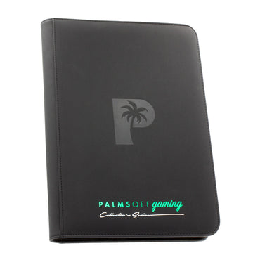 Collector's Series 9 Pocket Zip Trading Card Binder - BLACK - Palms Off Gaming