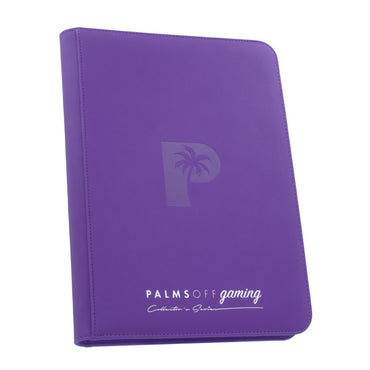 Collector's Series 9 Pocket Zip Trading Card Binder - PURPLE - Palms Off Gaming