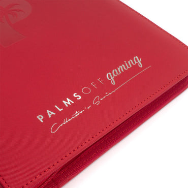 Collector's Series Top Loader Zip Binder - RED - Palms Off Gaming