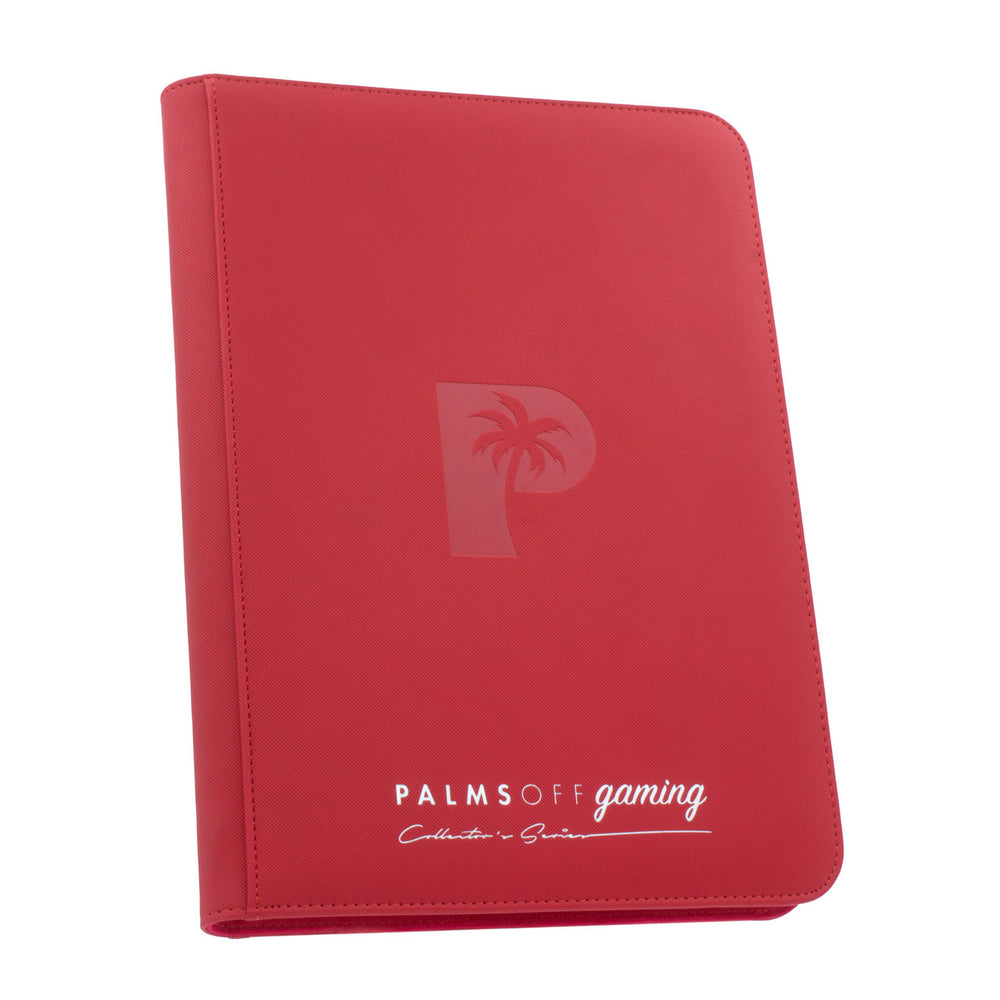 Collector's Series Top Loader Zip Binder - RED - Palms Off Gaming