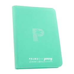 Collector's Series 9 Pocket Zip Trading Card Binder - TURQUOISE - Palms Off Gaming