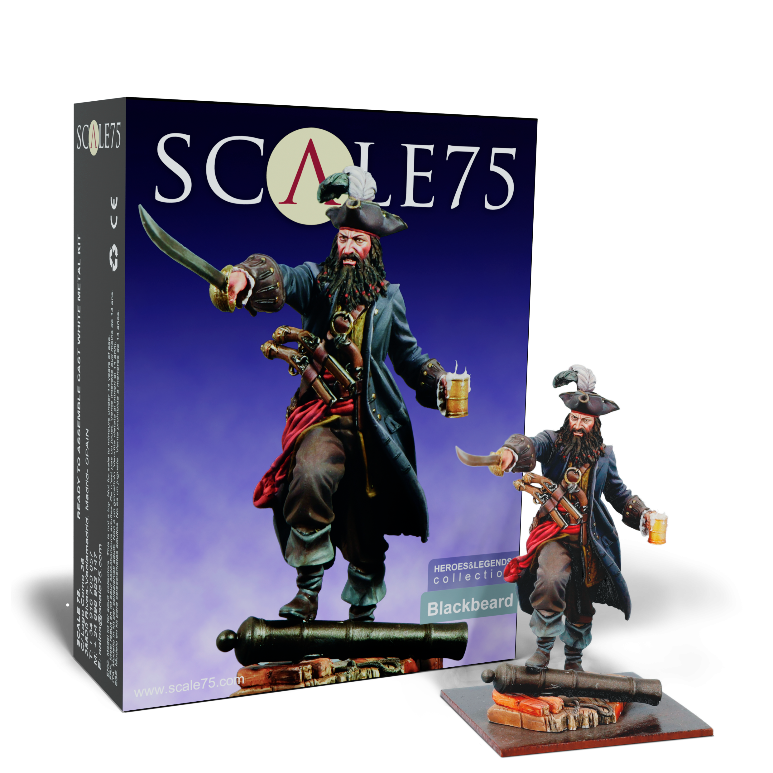 Scale 75 - Figures - Heroes and Legends - Blackbeard 75mm