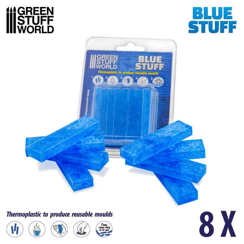 Blue Stuff Mold 8 bars - Green Stuff World