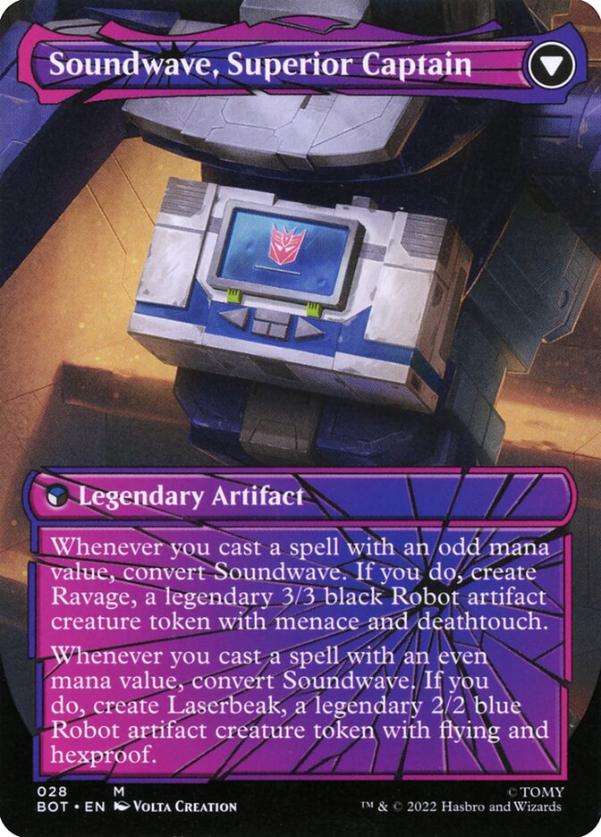 Soundwave, Sonic Spy // Soundwave, Superior Captain (Shattered Glass) [Transformers]