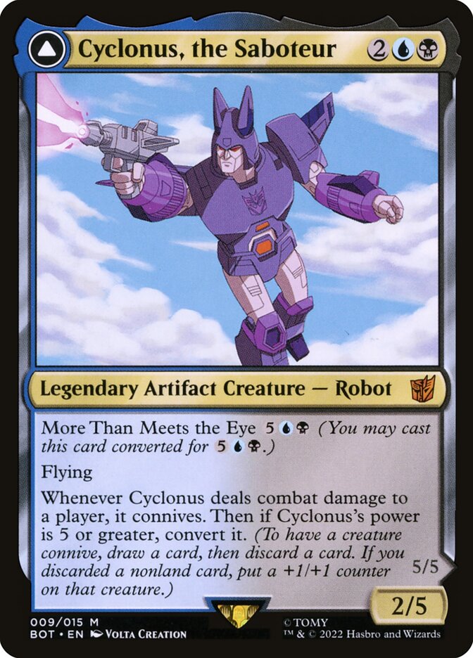 Cyclonus, the Saboteur // Cyclonus, Cybertronian Fighter [Transformers]