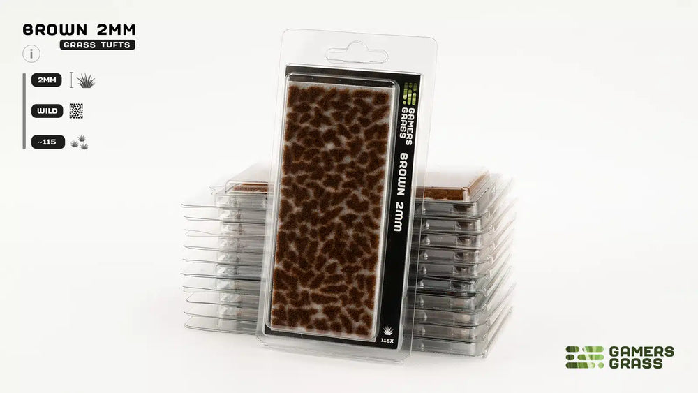 Gamers Grass - Tufts: Brown 2mm