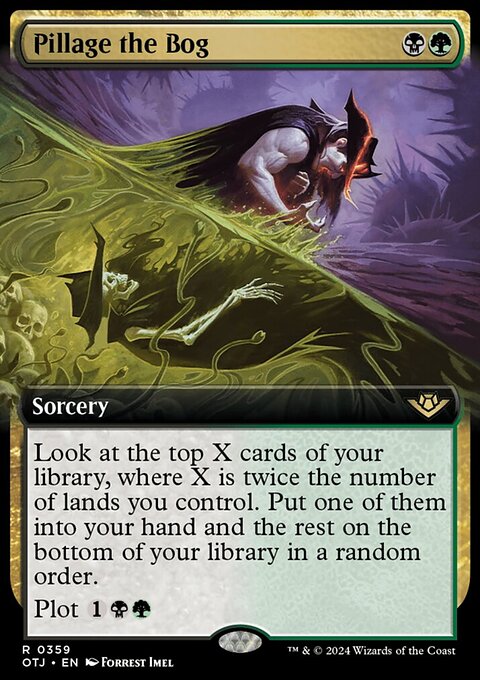 Pillage the Bog (Extended Art) [Outlaws of Thunder Junction]
