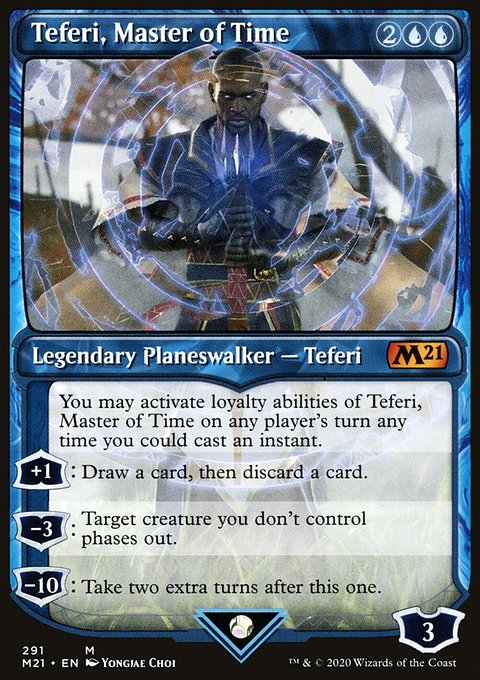 Teferi, Master of Time (Showcase) (291) [Core Set 2021]