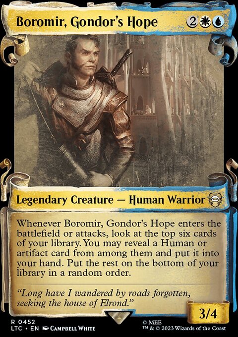 Boromir, Gondor's Hope [The Lord of the Rings: Tales of Middle-Earth Commander Showcase Scrolls]