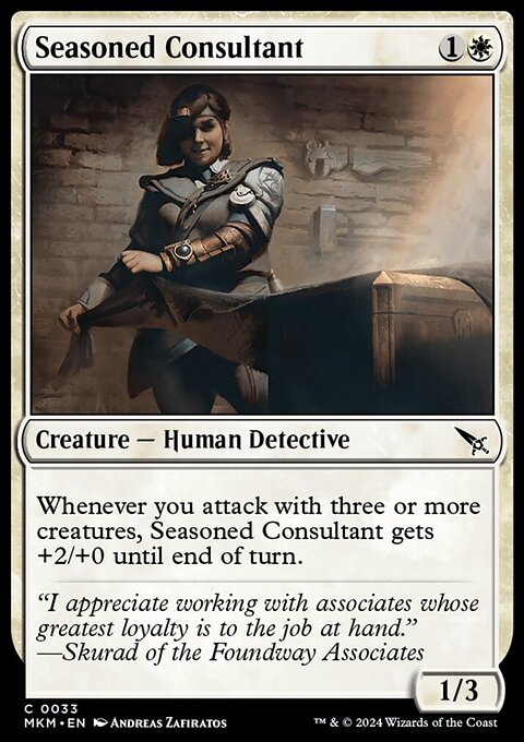 Seasoned Consultant [Murders at Karlov Manor]