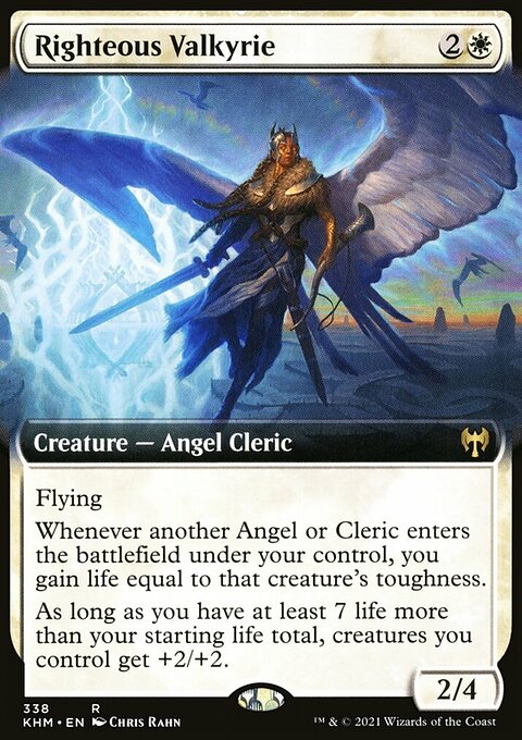 Righteous Valkyrie (Extended Art) [Kaldheim]