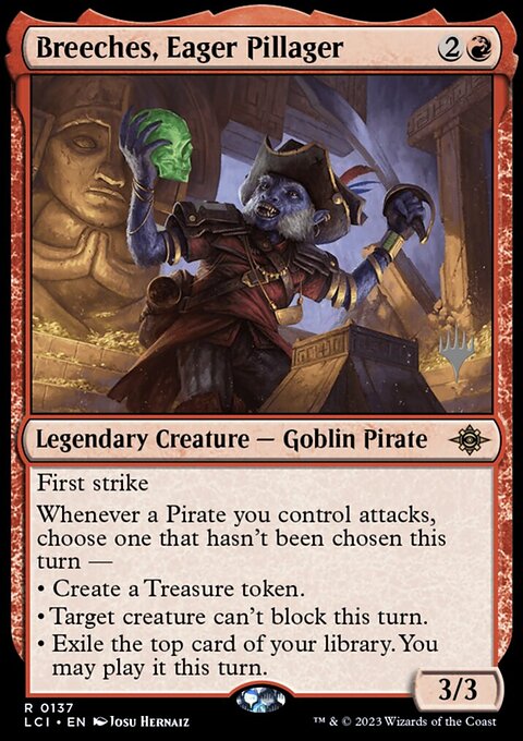 Breeches, Eager Pillager (Promo Pack) [The Lost Caverns of Ixalan Promos]