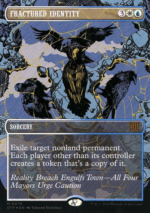 Fractured Identity (Textured Foil) [Outlaws of Thunder Junction: Breaking News]