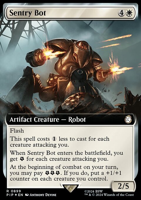 Sentry Bot (Extended Art) (Surge Foil) [Fallout]