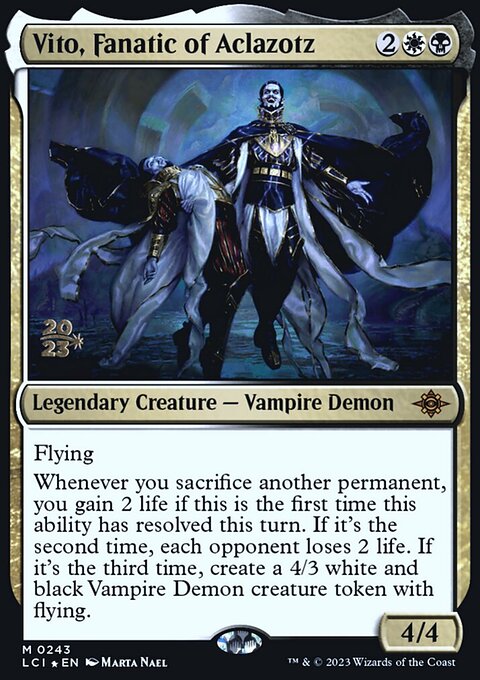Vito, Fanatic of Aclazotz [The Lost Caverns of Ixalan Prerelease Cards]